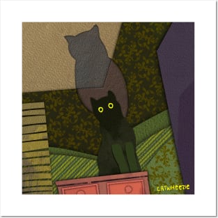 Paper Cut Cats Series! Shadow Boy Posters and Art